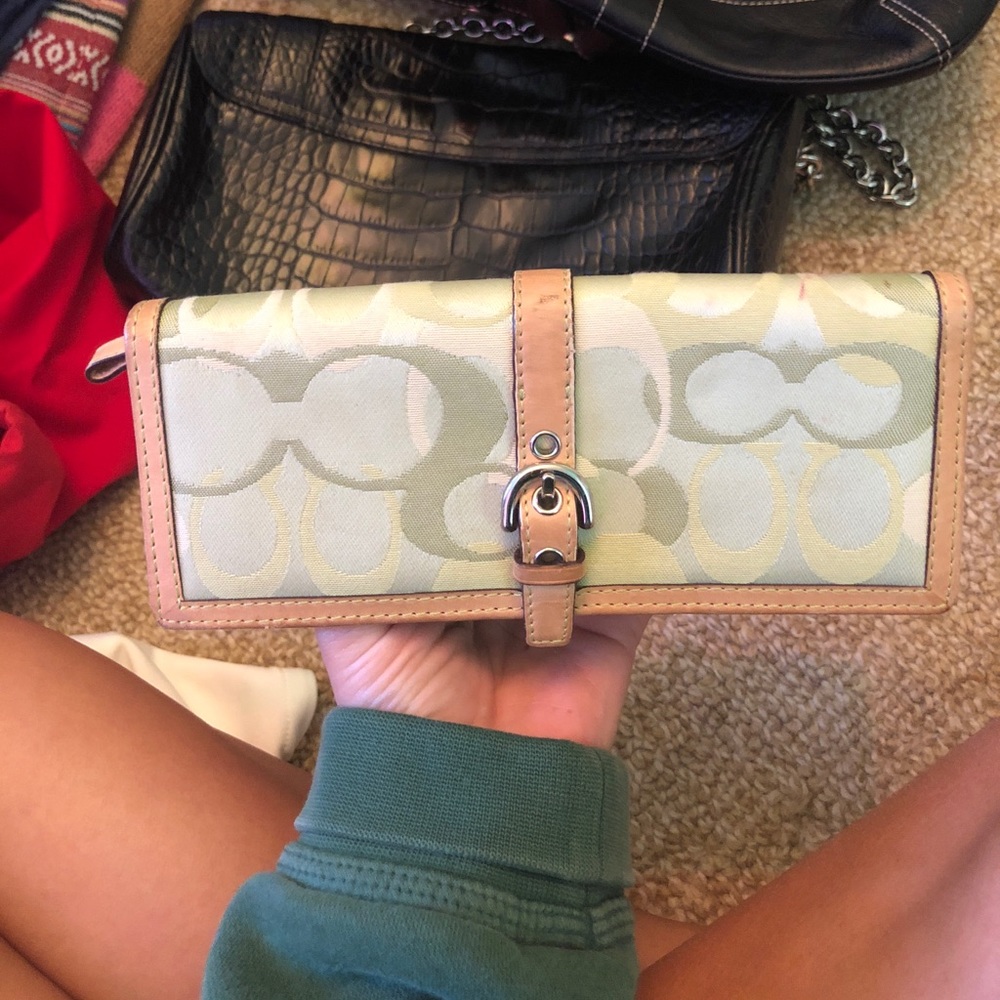 Green coach wallet